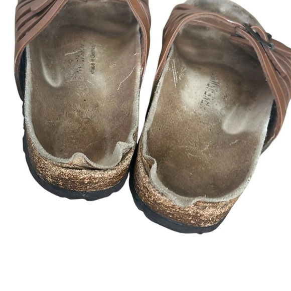 Birkenstock Birk Granada Brown Leather Strap BuckleCork Sandals, US Size 7.5 - Picture 8 of 8